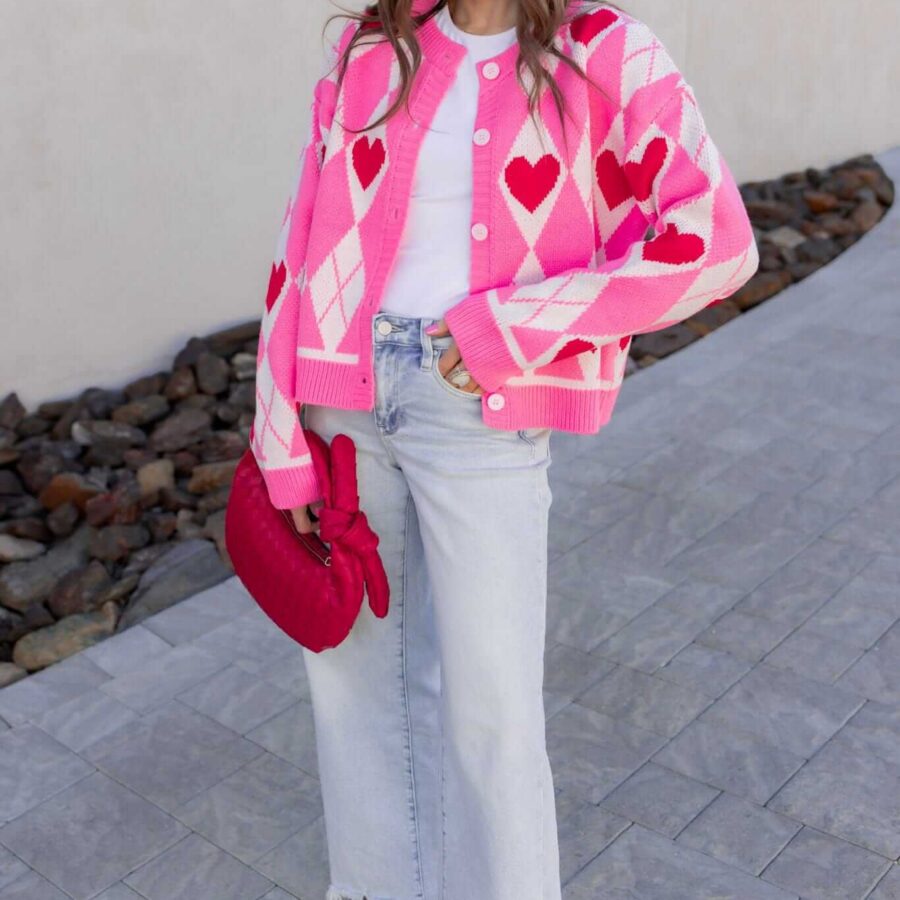 Harley's Heart Knit Cardigan