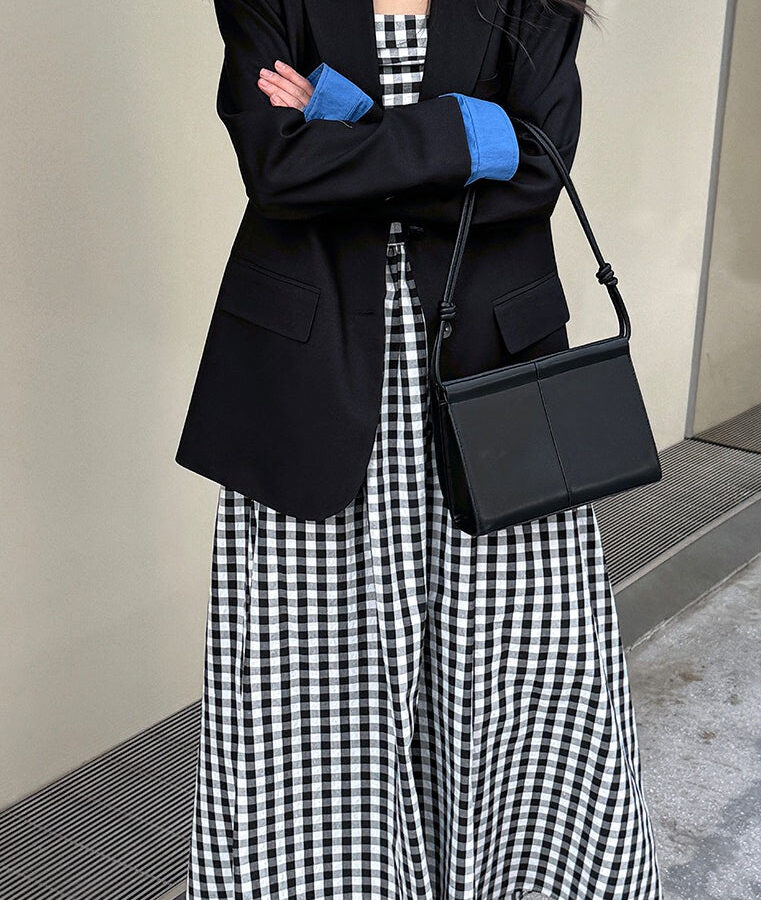 Elegant Casual Colorblock Blazer