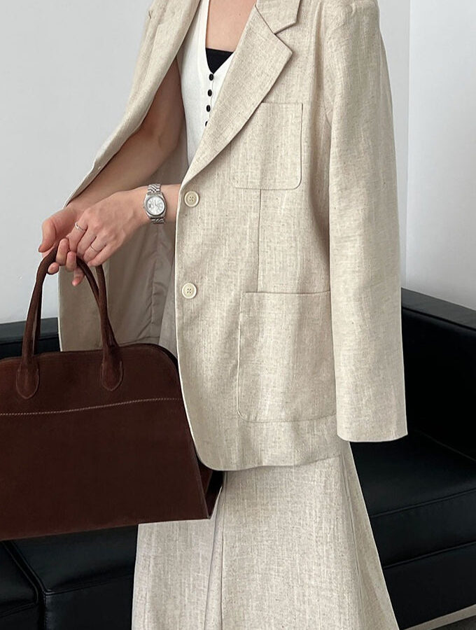 Linen Relaxed Fit Blazer
